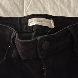 tgla skinny jeans in black